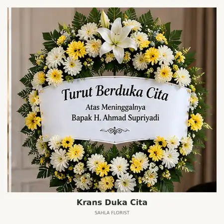 Krans Bunga Duka Mantrijeron